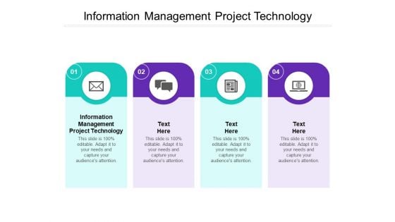 Information Management Project Technology Ppt PowerPoint Presentation Pictures Clipart Cpb