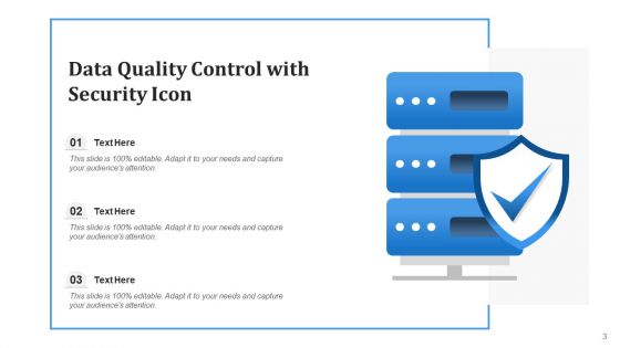 Information Quality Icon Security Warranty Ppt PowerPoint Presentation Complete Deck With Slides