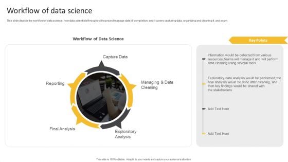 Information Science Workflow Of Data Science Ppt PowerPoint Presentation Infographic Template Background Images PDF