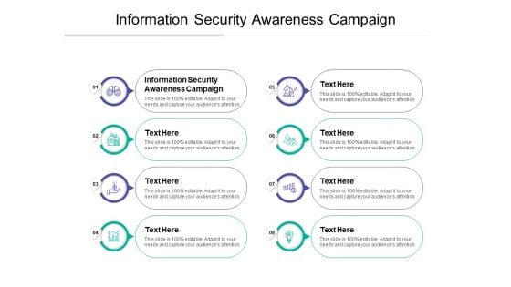 Information Security Awareness Campaign Ppt PowerPoint Presentation Slides Example Introduction Cpb