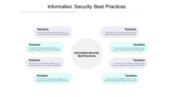 Information Security Best Practices Ppt PowerPoint Presentation Show Elements Cpb
