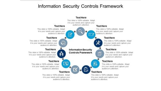 Information Security Controls Framework Ppt PowerPoint Presentation Infographic Template Gallery Cpb