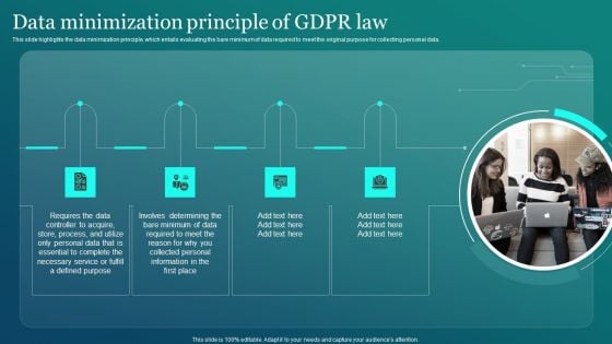 Information Security Data Minimization Principle Of GDPR Law Graphics PDF