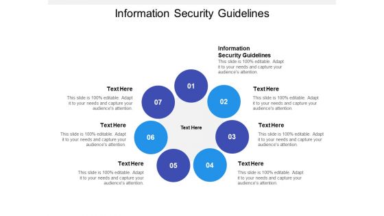 Information Security Guidelines Ppt Powerpoint Presentation Slides Icons Cpb