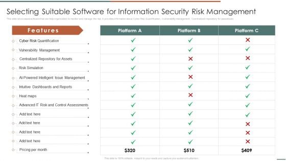 Information Security Risk Evaluation Selecting Suitable Software For Information Security Risk Management Introduction PDF