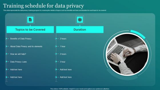 Information Security Training Schedule For Data Privacy Microsoft PDF