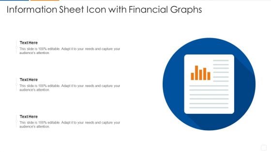 Information Sheet Icon With Financial Graphs Download PDF