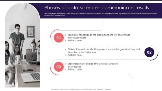 Information Studies Phases Of Data Science Communicate Results Structure PDF