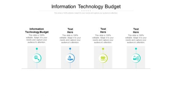 Information Technology Budget Ppt PowerPoint Presentation Pictures Styles Cpb