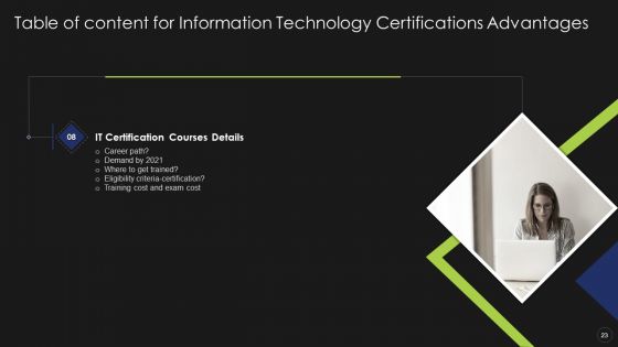 Information Technology Certifications Advantages Ppt PowerPoint Presentation Complete Deck With Slides