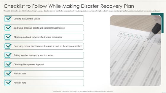 Information Technology Disaster Resilience Plan Checklist To Follow While Making Demonstration PDF Information Technology Disaster Resilience Plan Checklist To Follow While Making Demonstration PDF