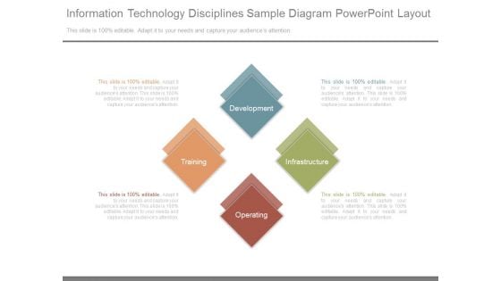 Information Technology Disciplines Sample Diagram Powerpoint Layout