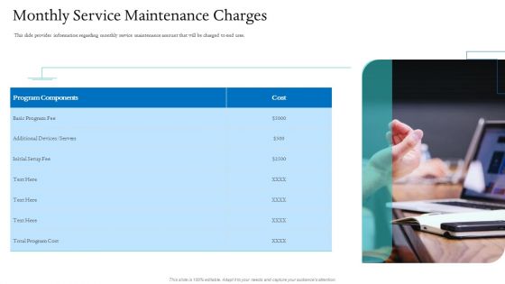 Information Technology Facilities Governance Monthly Service Maintenance Charges Themes PDF