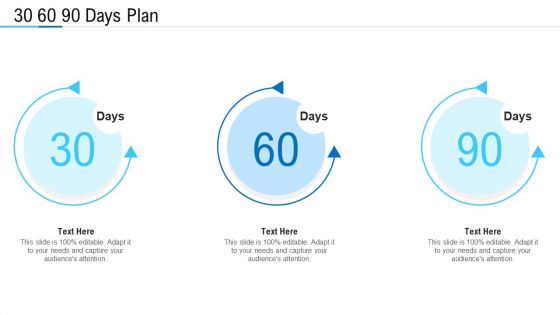 Information Technology Facility Flow Administration 30 60 90 Days Plan Slides PDF