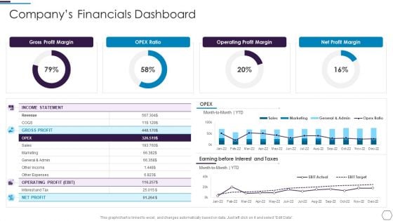 Information Technology Firm Report Example Companys Financials Dashboard Designs PDF Information Technology Firm Report Example Companys Financials Dashboard Designs PDF