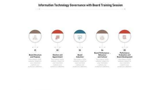 Information Technology Governance With Board Training Session Ppt PowerPoint Presentation Icon Images PDF