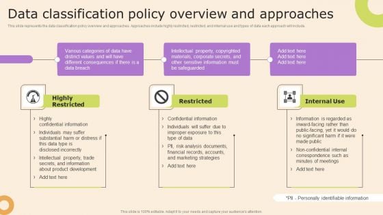 Information Technology Policy And Processes Data Classification Policy Overview And Approaches Structure PDF