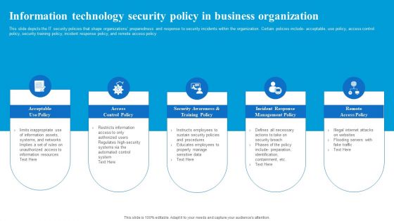 Information Technology Security Policy In Business Organization Download PDF