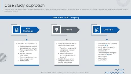 Information Technology Solutions Business Profile Case Study Approach Inspiration PDF