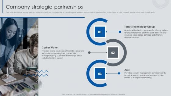 Information Technology Solutions Business Profile Company Strategic Partnerships Structure PDF