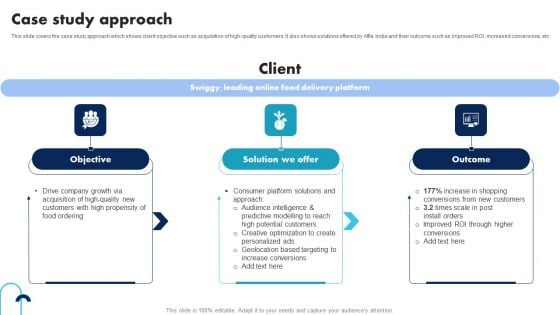 Information Technology Solutions Company Outline Case Study Approach Ideas PDF