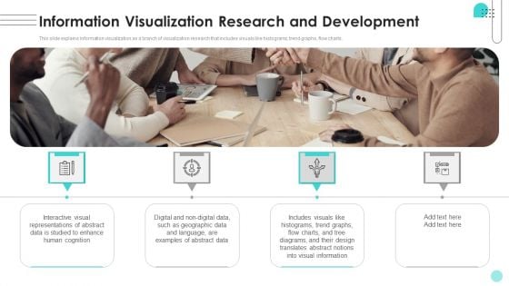 Information Visualization Research And Development Ppt Infographics Gallery PDF