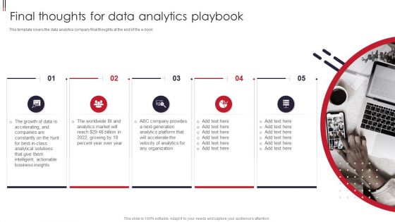 Information Visualizations Playbook Final Thoughts For Data Analytics Playbook Pictures PDF