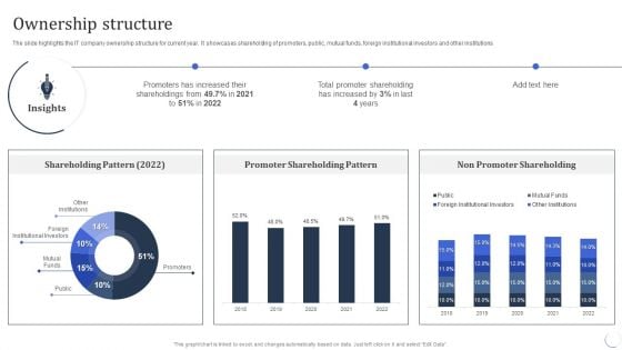 Infotech Solutions Research And Development Company Summary Ownership Structure Background PDF