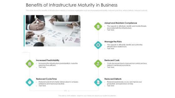Infrastructure Administration Procedure Maturity Model Benefits Of Infrastructure Maturity In Business Diagrams PDF Infrastructure Administration Procedure Maturity Model Benefits Of Infrastructure Maturity In Business Diagrams PDF