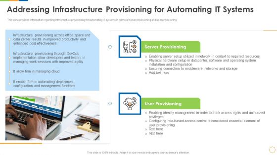 Infrastructure As Code For Devops Growth IT Addressing Infrastructure Provisioning For Automating It Systems Designs PDF