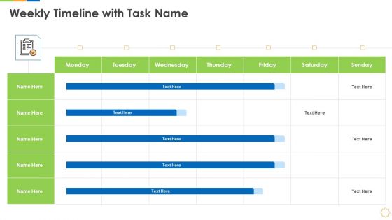 Infrastructure As Code For Devops Growth IT Weekly Timeline With Task Name Portrait PDF