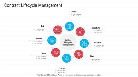 Infrastructure Designing And Administration Contract Lifecycle Management Mockup PDF