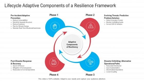 Infrastructure Designing And Administration Lifecycle Adaptive Components Of A Resilience Framework Portrait PDF