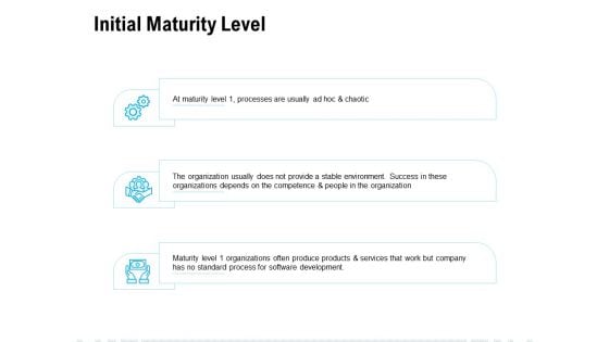 Initial Maturity Level Ppt PowerPoint Presentation Infographics Visual Aids