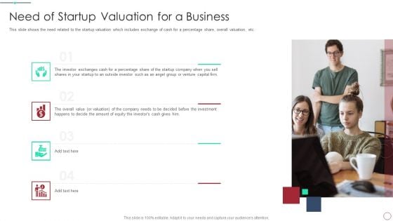 Initial Phase Investor Value For New Business Need Of Startup Valuation For A Business Brochure PDF