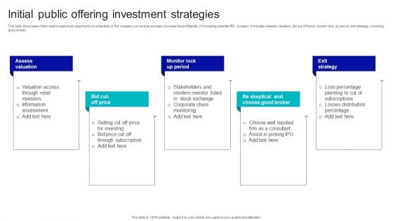 Initial Public Offering Investment Strategies Rules PDF