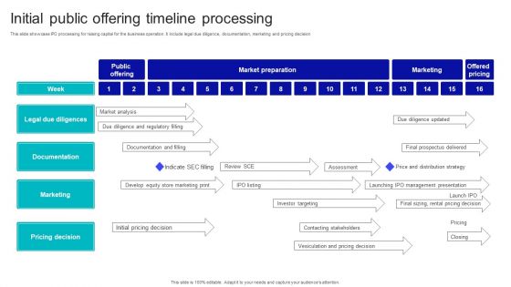 Initial Public Offering Timeline Processing Rules PDF
