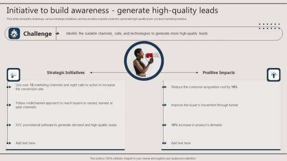 Initiative To Build Awareness Generate High Quality Leads Summary PDF Initiative To Build Awareness Generate High Quality Leads Summary PDF