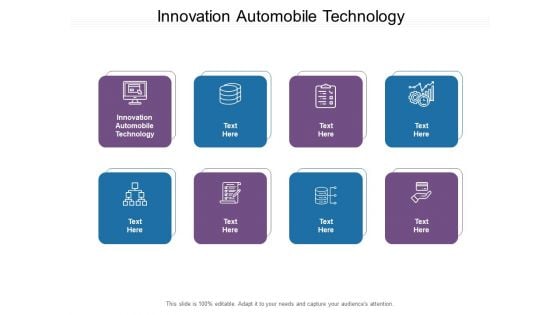 Innovation Automobile Technology Ppt PowerPoint Presentation Pictures Images Cpb Pdf