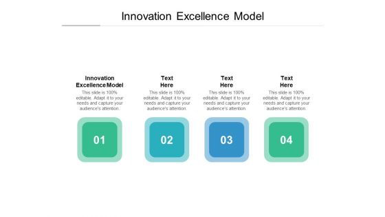 Innovation Excellence Model Ppt PowerPoint Presentation File Introduction Cpb Pdf