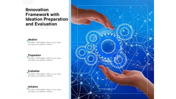 Innovation Framework With Ideation Preparation And Evaluation Ppt PowerPoint Presentation Gallery Graphic Images PDF