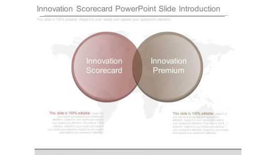 Innovation Scorecard Powerpoint Slide Introduction