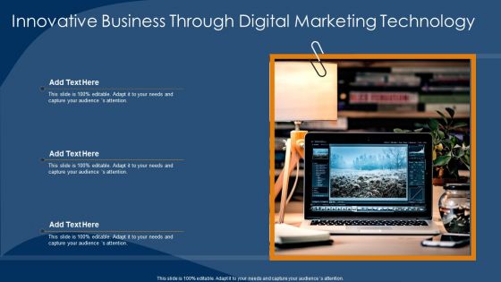 Innovative Business Through Digital Marketing Technology Structure PDF