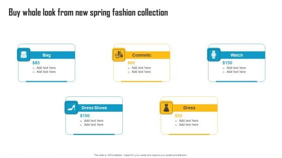 Innovative Marketing Strategy Buy Whole Look From New Spring Fashion Collection Sample PDF