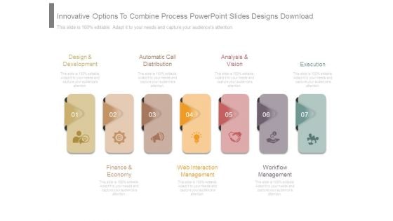 Innovative Options To Combine Process Powerpoint Slides Designs Download