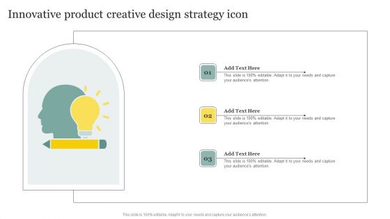 Innovative Product Creative Design Strategy Icon Information PDF