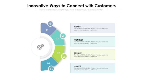 Innovative Ways To Connect With Customers Ppt PowerPoint Presentation Pictures Slides PDF