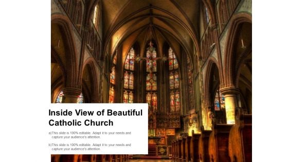 Inside View Of Beautiful Catholic Church Ppt PowerPoint Presentation Show Ideas