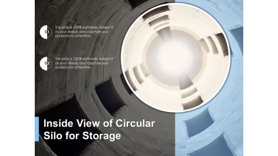 Inside View Of Circular Silo For Storage Ppt PowerPoint Presentation File Model PDF