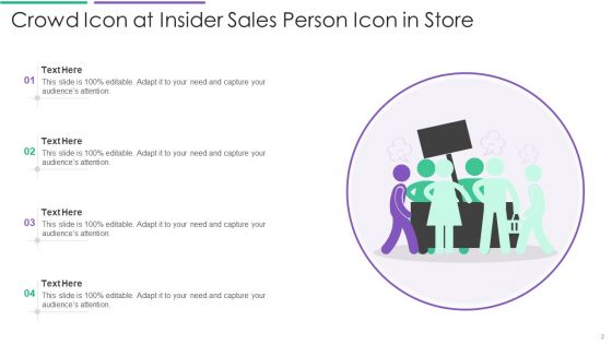 Insider Sales Person Icon Ppt PowerPoint Presentation Complete With Slides